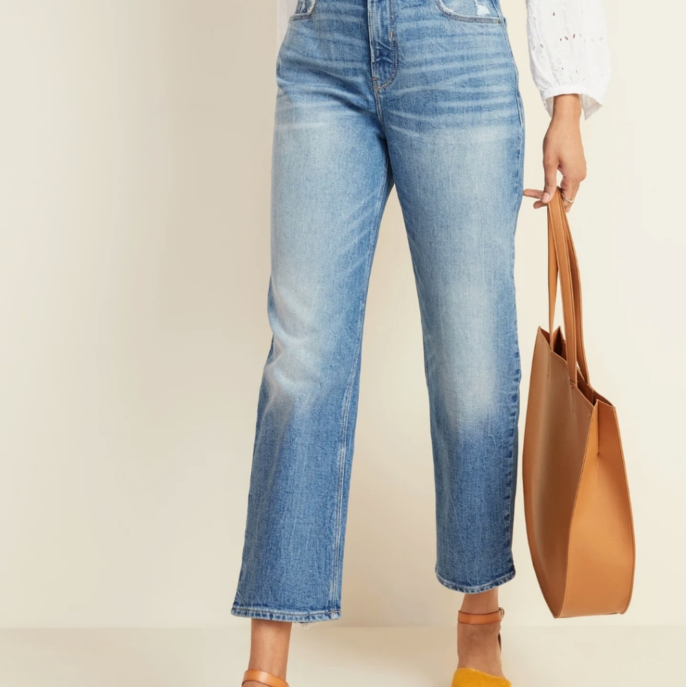 Old Navy Nineties Stovepipe Bootleg Jeans ankle 6